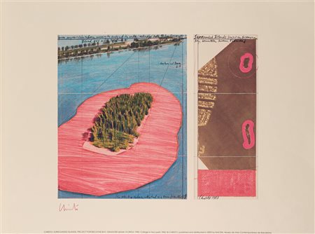 Christo (Gabrovo 1935 - New York  2020)  - Surrounded Islands Project for Biscayne Bay Graeater Miami Florida, 1983 - 2003, 2003