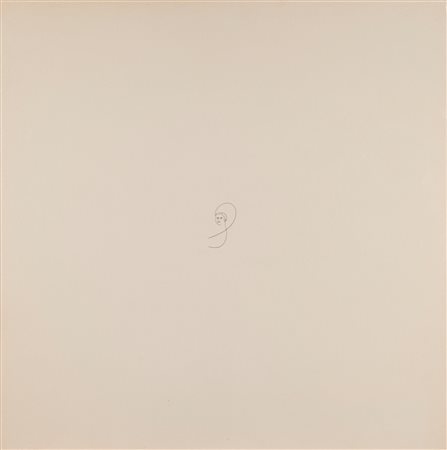 Gino De Dominicis (Ancona 1947 - Roma 1998)  - Senza titolo (Volto),  