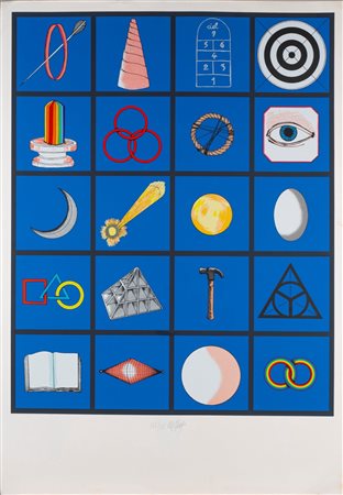 Lucio Del Pezzo (Napoli 1933 - Milano 2020)  - Casellario, 1990