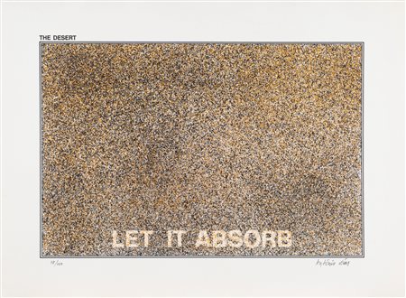 Antonio Dias (Campina Grande 1944 - Rio de Janeiro 2018)  - The desert (let it absorb),  