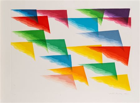 Piero Dorazio (Roma 1927 - Perugia 2005)  - Composizione con triangoli, 1990