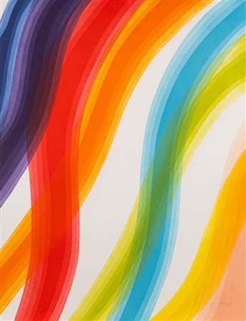 Piero Dorazio (Roma 1927 - Perugia 2005)  - Dalla cartella Europa Unita, Francia, 1994