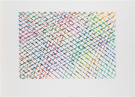 Piero Dorazio (Roma 1927 - Perugia 2005)  - Reticolo ,  