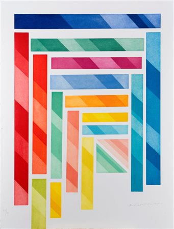 Piero Dorazio (Roma 1927 - Perugia 2005)  - Cartella Europa Unita - Grecia, 1997