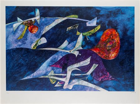 Gianni Dova (Roma 1925 - Pisa 1991)  - Composizione, 1971