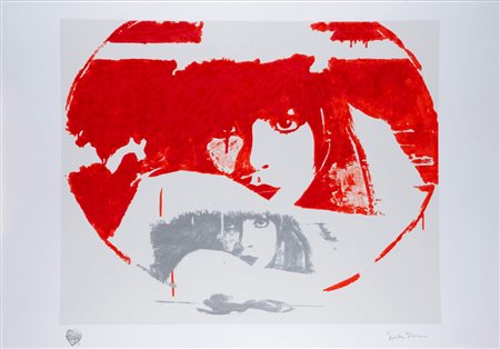 Giosetta Fioroni (Roma 1932)  - Doppio Liberty rosso-argento,  