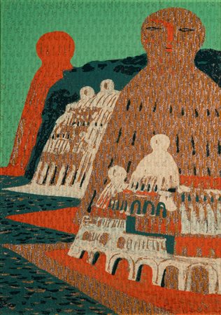 Salvatore Fiume (Comiso 1915 - Milano 1997)  - Senza titolo,  