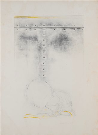 Piero Guccione (Scicli 1935 - Modica 2018)  - Amanti, 1969