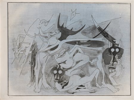 Wifredo Lam (Sagua la Grande 1902 - Parigi 1982)  - Annonciation,  