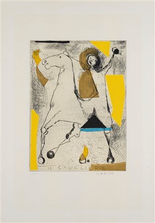 Marino Marini (Pistoia 1901 - Viareggio 1980)  - Il cavaliere, 1956/'76