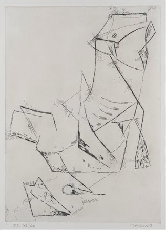 Marino Marini (Pistoia 1901 - Viareggio 1980)  - Idea del miracolo, 1970