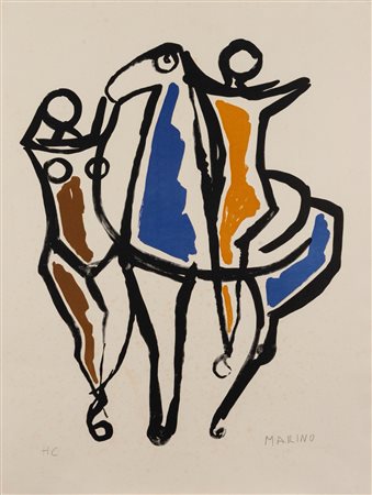 Marino Marini (Pistoia 1901 - Viareggio 1980)  - Ceramica 2, 1955