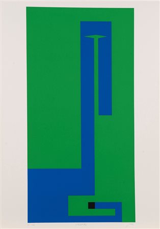 Bruno Munari (Milano 1907 - 1998)  - Cartella contenente 2 composizioni,  