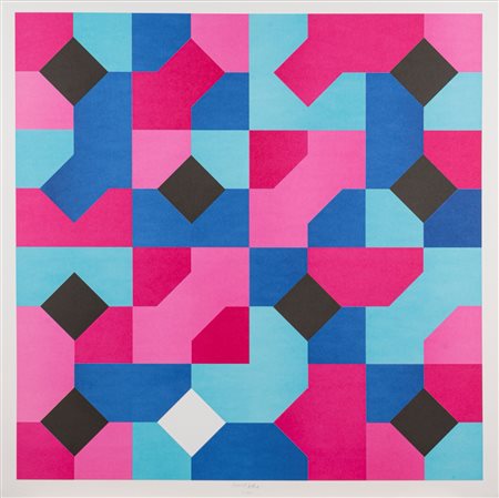 Bruno Munari (Milano 1907 - 1998)  - Curve di Peano,  