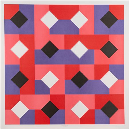 Bruno Munari (Milano 1907 - 1998)  - Curve di Peano,  