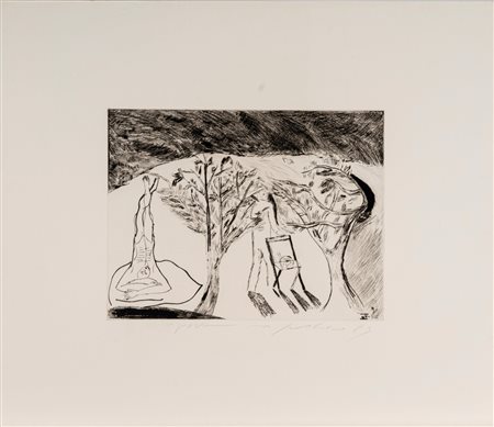 Mimmo Paladino (Paduli 1948)  - Tane di Napoli, 1983