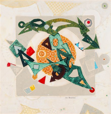 Ivo Pannaggi (Macerata 1901 - Macerata 1981)  - Senza titolo,  