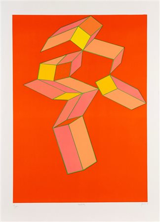 Achille Perilli (Roma 1927 - Orvieto 2021)  - Morbide, 1991