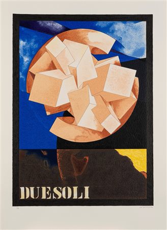 Gio' Pomodoro (Orciano di Pesaro 1930 - Milano 2002)  - Due soli,  