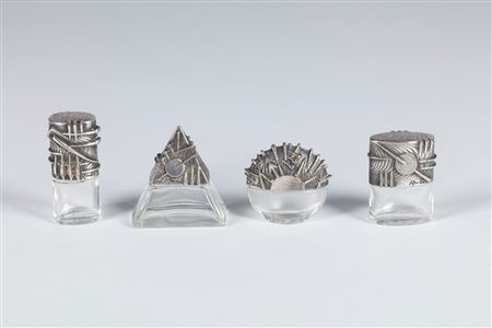 Arnaldo Pomodoro (Morciano di Romagna 1926 - Milano 2025)  - Quattro boccette per profumo per il Gruppo Editoriale Rusconi, 1993
