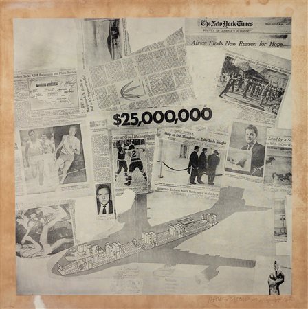 Robert Rauschenberg (Port Arthur 1925 - Captiva Island 2008)  - Features series from currents, 1970