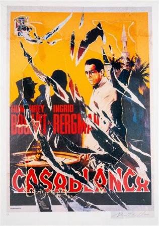 Mimmo Rotella (Catanzaro 1918 - Milano 2006)  - Casablanca,  