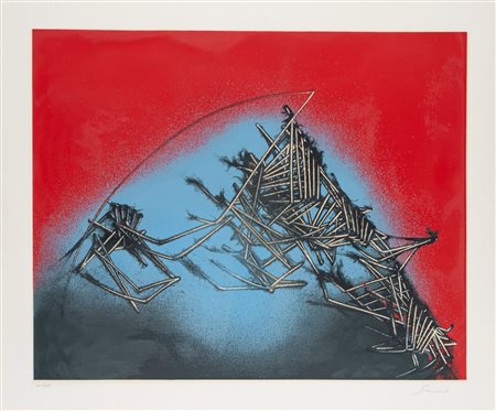 Emilio Scanavino (Genova 1922 - Milano 1986)  - Tramatura,  