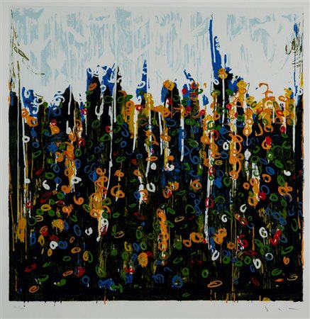 Mario Schifano (Homs 1934 - Roma 1998)  - Splendore del floricoltore, 1997