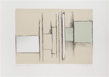 Toti Scialoja (Roma 1914 - 1998)  - Composizione, 1974