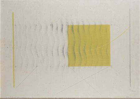 Guido Strazza (Santa Fiora 1922)  - Senza titolo (verde), 1968