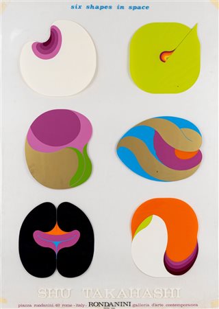 Shu Takahashi (Hiroshima 1930 - 1987)  - Six shapes in space,  