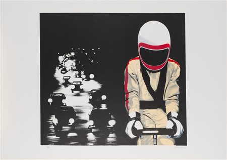 Angelo Titonel (Cornuda  1938 - Imola  2018)  - Motociclista, 1972