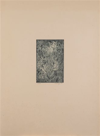 Mark Tobey (Centerville  1890 - Basilea 1976)  - La foresta magica, 1972