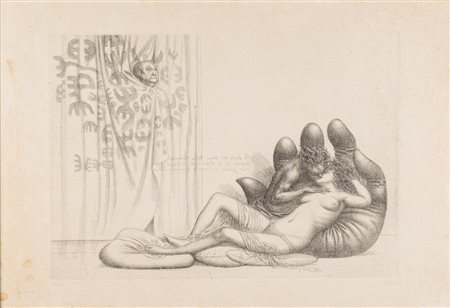 Riccardo Tommasi Ferroni (Pietrasanta 1934 - Pieve di Camaiore 2000)  - Omaggio a Capogrossi,  