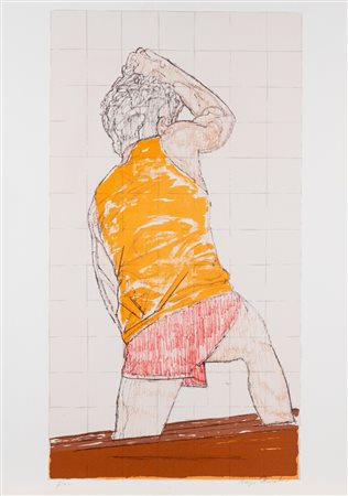 Lorenzo Tornabuoni (Roma 1934 - 2004)  - Vogatore di schiena,  