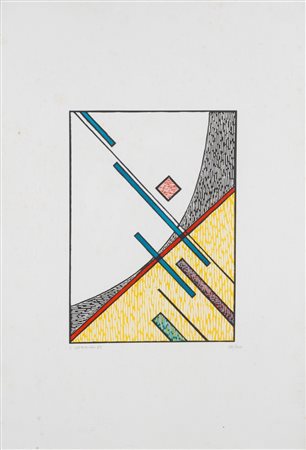 Luigi Veronesi (Milano 1908 - 1998)  - Composizione geometrica, 1982