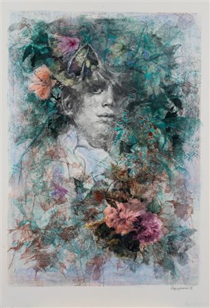 Renzo Vespignani (Roma 1924 - 2001)  - Figura, 1986