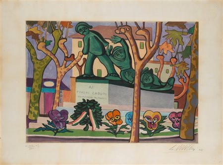 Giuseppe Viviani (San Giuliano Terme 1898 - Pisa 1965)  - Ai poveri caduti, 1956