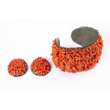 PRODUZIONE ITALIANA 1960 ca., Bracciale e orecchini