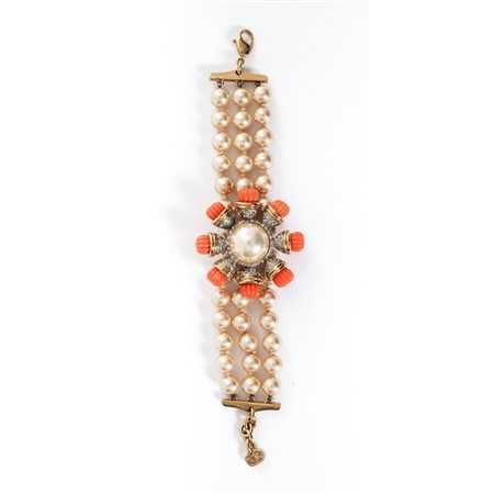 VALENTINO, Bracciale di perle sintetiche