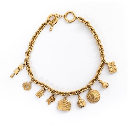 CHRISTIAN DIOR, Collana con maglie