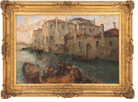 Leonardo Bazzaro - "Sistemando le reti a Chioggia"