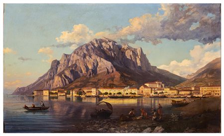 Angelo Protti - "Veduta di Lecco nel 1872"