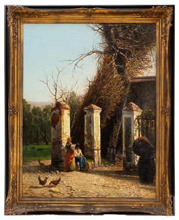 Achille Formis - "Fuori dalla villa 1864"