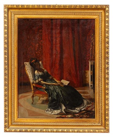 Francesco Netti - "Adolescente addormentata "