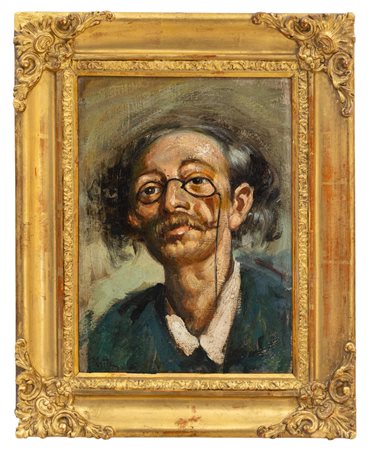 Francesco Netti - "Autoritratto dell'artista Francesco Netti "