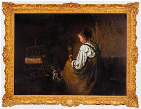 Luigi Arbarello - "Filando la lana"