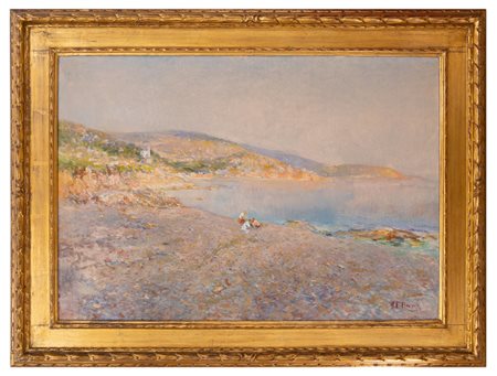 Giuseppe Ferdinando Piana - "Spiaggia di Bordighera"