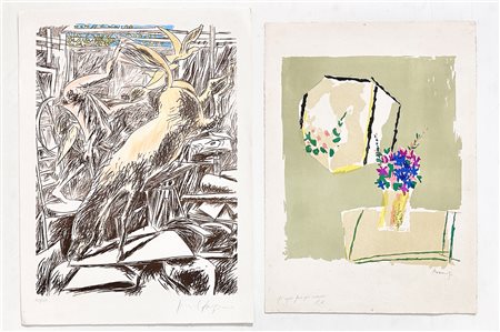 AUTORI VARI (FAZZINI E AVENALI) - Lotto unico composto da 2 opere grafiche