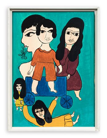 CANDIDA BISSONI (1936-2011) - Mamma con bambini, 1969